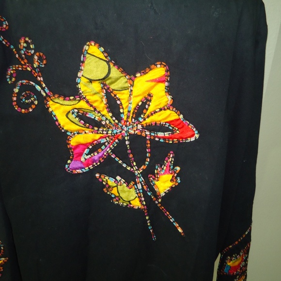 DRAPERS&DAMONS Women's Open Front Blazer 100% Cotton Size-1X - Picture 8 of 13